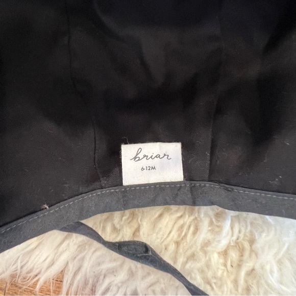 Briar Baby Charcoal Pom Bonnet Cotton-Lined 6-12m - Picture 7 of 7